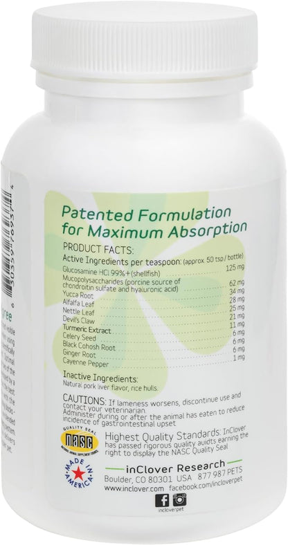 InClover Connectin Natural Hip &amp; Joint Supplement for Dogs with Glucosamine, Chondroitin &amp; Hyaluronic Acid - Powder for Dog Mobility, Comfort &amp; Active Lifestyle Support, 3.oz