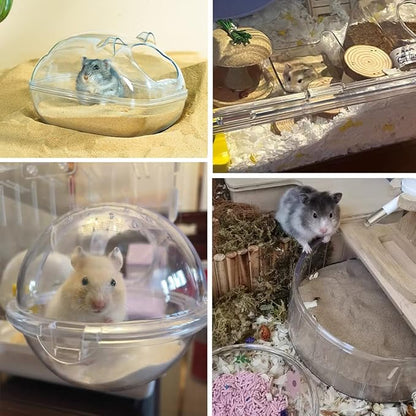 Hamster Bath Sand, 7.7lb Dust Free Desert Sand or Potty Litter Sand for Hamster Chinchillas Gerbil Syrian Mice Small Animals(Beige)