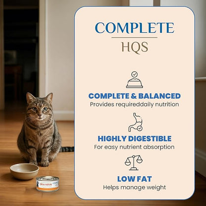 almo nature Wet Cat Food HQS Complete Land and Sea - Variety Pack Grain Free, Highly Digestible, Hormone Free, Preservative Free, 2.47-oz 24 Pack
