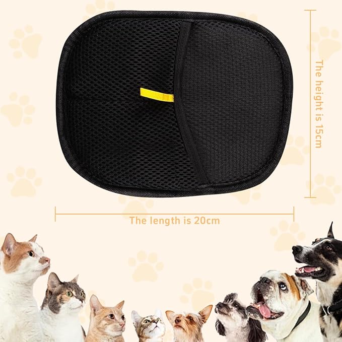 Pet Hair Removal Glove for Cats &amp; Dogs, Electrostatic Pet Hair Removal Gloves, Reusable Hair Remover, Upgrade Efficient Grooming Gloves for Pet Hair for Clothing/Couch/Furniture/Carpet/Car Seat(2pcs)