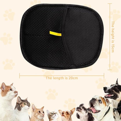 Pet Hair Removal Glove for Cats &amp; Dogs, Electrostatic Pet Hair Removal Gloves, Reusable Hair Remover, Upgrade Efficient Grooming Gloves for Pet Hair for Clothing/Couch/Furniture/Carpet/Car Seat(2pcs)