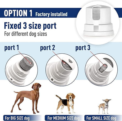 Cat and Dog Nail Grinder - Rechargeable Electric Pet Nail Clipper &amp; Trimmer- Painless Paws Grooming - Quiet 2-Speed Motor. 3 Size Ports for Small, Medium, Large Pets- Up to 4 Hours of Charge