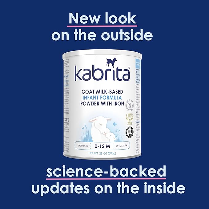 Kabrita Goat Milk Infant Formula - Easy to Digest Baby Formula 0-12 Months - Contains Prebiotics, Iron, DHA, Non-GMO - Gentle on Sensitive Tummies - Formula Supporting Gut Health &amp; Sleep - 14oz (Pack of 12)