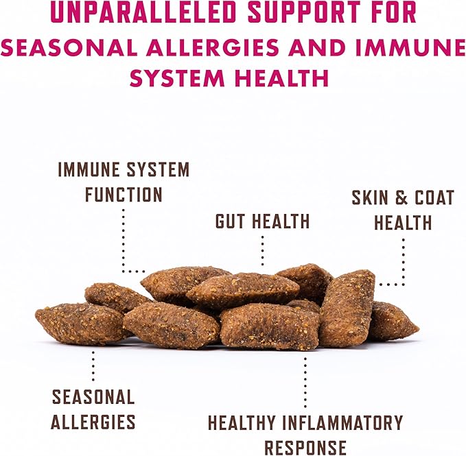 Rocco &amp; Roxie Allergy Relief for Cats, Cat Supplements &amp; Vitamins, Probiotics to Support Gut Health, Fish Oil for Skin, Sneezing and Itching from Seasonal Allergies, Tart Cherry Immune System Support