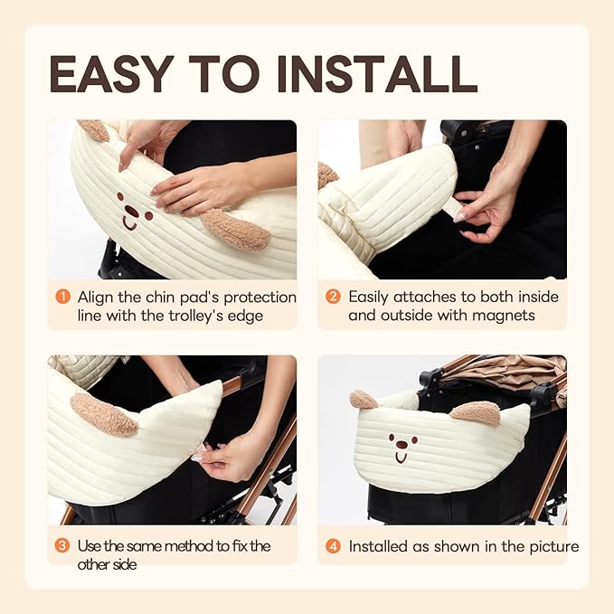 Dog Stroller Cushion &amp; Mat, Pet Stroller Cushion for Dogs &amp; Cats, Ideal Pet Accessories for Comfortable Rides
