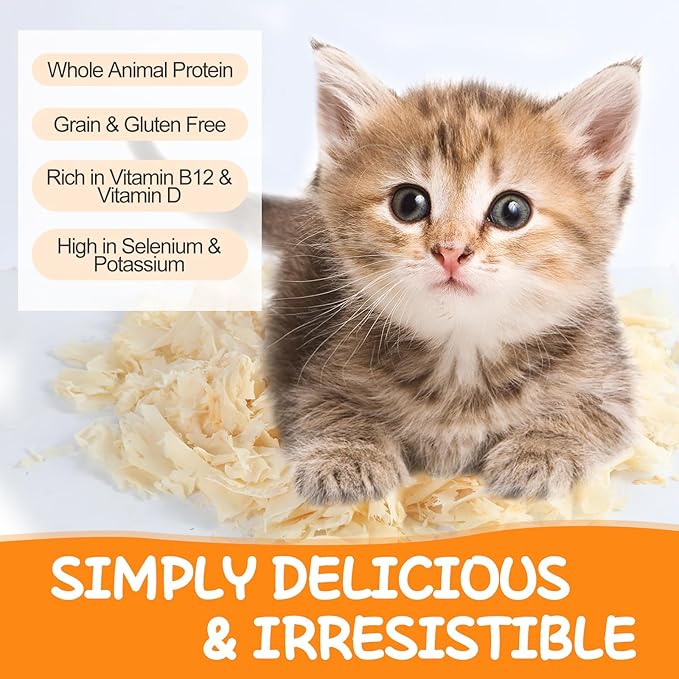 Purrfectpaws Premium Dried Chicken Flakes: Delicious Treats for Dogs &amp; Cats - All-Natural and High in Protein - 4oz Bag