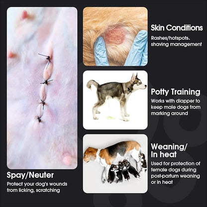 FUAMEY Dog Recovery Suit Male,Dogs Surgery Neuter Suits Puppy Spay Shirts for Female Protect Dog&