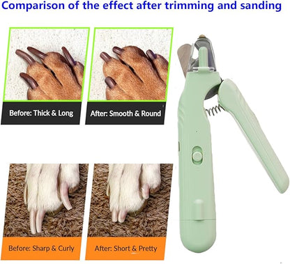2 In 1 Pet Nail Clipper and Grinder, Professional Electric Rechargeable Pet Nail Fast Trimmer, Painless, Claw Care Grooming, Smoothing, Silent - Shockproof, For Small, Large Dogs &amp; Cats, upgraded