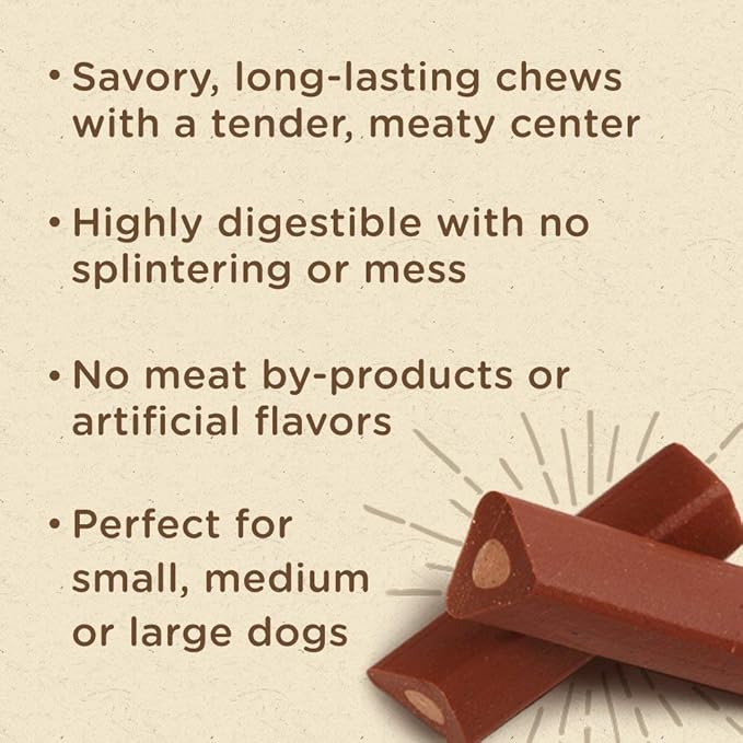 Rachael Ray Nutrish Dog Chews Soup Bones With Real Beef &amp; Barley, 24 Dog Treats