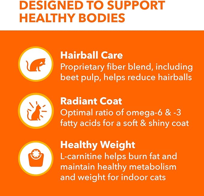 IAMS Proactive Health Indoor Weight Control &amp; Hairball Care Adult Dry Cat Food, Salmon Recipe, 16 lb. Bag