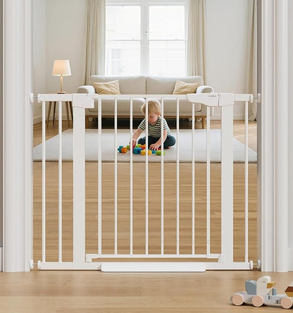 Cumbor 29.7-40.6" Baby Gate for Stairs, Mom&