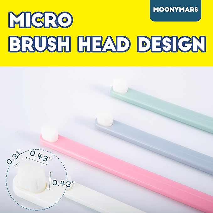 Small Dog Toothbrush, Cat &amp; Puppy Tooth Brushing Kit, Ultra Soft &amp; Mini Head Teeth Brush for Kitten &amp; Tiny Pet, Doggy Toothbrushes Deep Dental Clean, 2 PCS, Graywhite