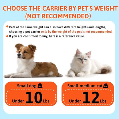 Petskd Top-Expandable Pet Carrier 18x11x11 Inches Delta American United Airline Approved, Soft-Sided Carrier for Small Cats and Dogs with Locking Safety Zippers and Anti-Scratch Mesh(Black)