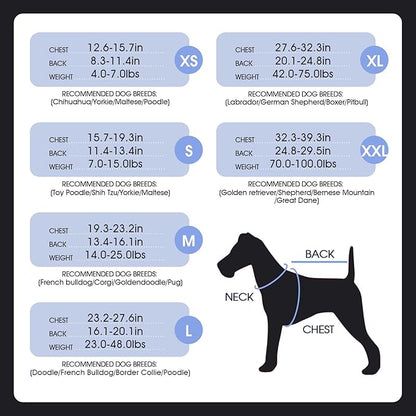 FUAMEY Dog Recovery Suit Male,Dogs Surgery Neuter Suits Puppy Spay Shirts for Female Protect Dog&