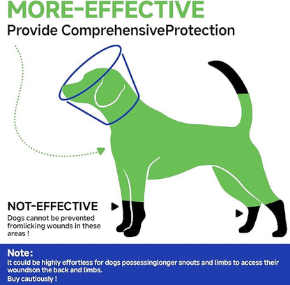 Dog Cone Collar L, Soft Cones for Large Medium Small Dogs,Adjustable Dog Cone Alternative to Stop Licking, Comfy Elizabethan Collar for After Surgery Wound Healing &amp; Hot Spots Blue
