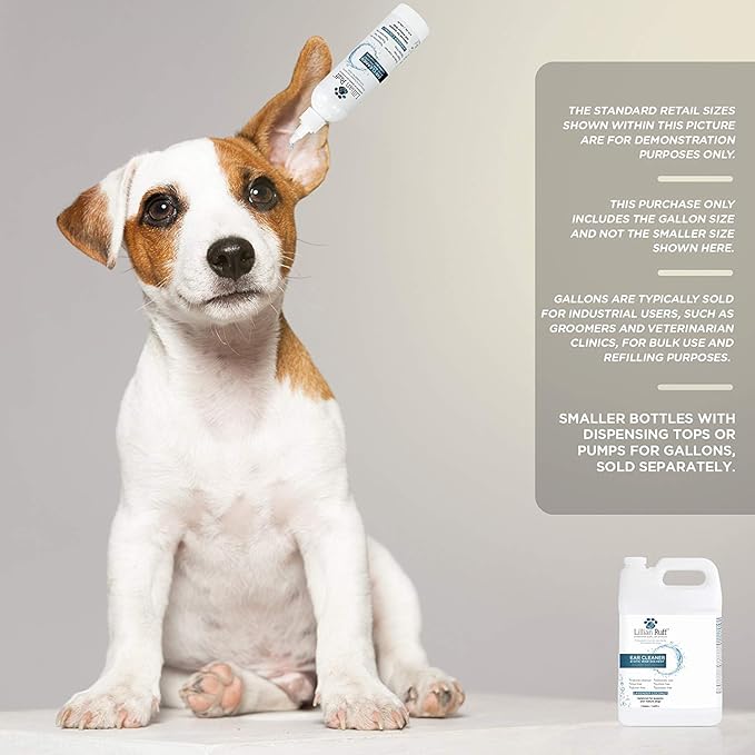 Lillian Ruff Ear Cleaner &amp; Otic Rinse for Sensitive Ears: Alcohol Free Dog Ear Wash with Alo+H6+F6:K28F6:N29