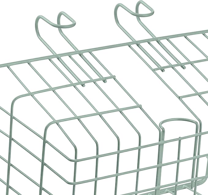 Retrospec Apollo-Lite Lift-Off Bike Basket - Detachable Steel Handlebar Basket with Carrying Handle for Commuting, Shopping &amp; Beach Trips - 14.5in x 9.5in Weather-Resistant Biking Gear