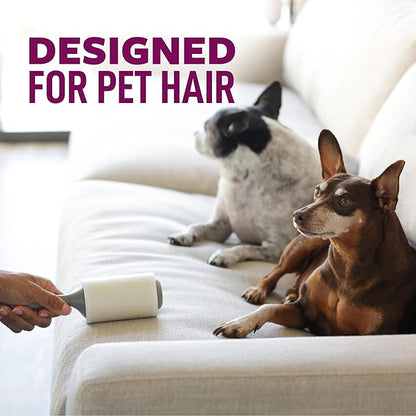 Scotch-Brite Pet Hair Pickup Extra Sticky Lint Roller, Designed for Removing Fur + Fluff on Couches, Clothes, Dog and Cat Beds, &amp; More, 6 Pack, 420 Easy-Tear Adhesive Sheets Total
