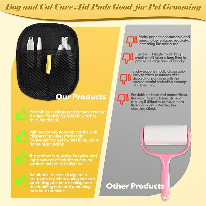 Pet Hair Removal Glove for Cats &amp; Dogs, Reusable Cat Dog Electrostatic Hair Remover, Efficient Grooming Gloves for Pet Hair, Pet Hair Removal Glove for Couch, Furniture, Carpet, Curtain (1 Pcs)