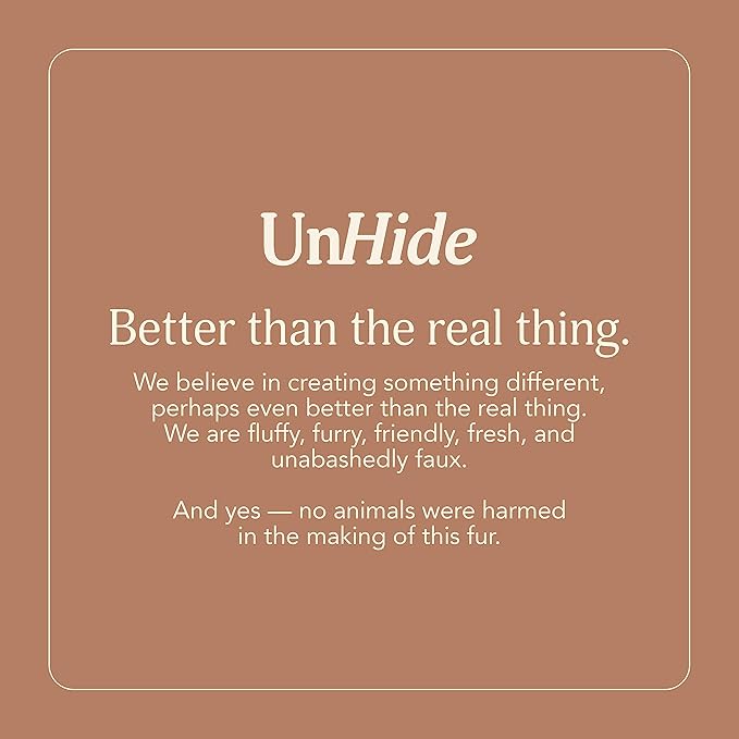 UnHide Floof Pet Pillow - Extra Soft Dog Bed Pillow- Removable Faux Fur Cover - Machine Washable - Helps Ease Pet Anxiety &amp; Provides The Perfect Sleep, 36 x 42 x 5, Large - Beige