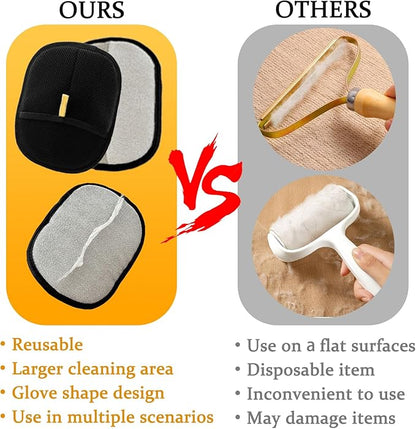 The Magic Brush Pet Hair Remover, Acssart Pet Hair Removal Glove, Electrostatic Pet Grooming Gloves, Efficient Reusable Cat &amp; Dog Hair Remover for Couch, Furniture, Carpet, Curtain (1PCS)