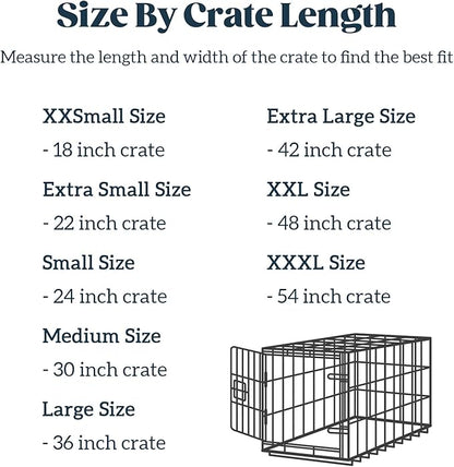 Stoutwool Indestructible Dog Bed - Fluffy Chew Proof Dog Crate Pad - Tough Kennel Pad for Aggressive Chewers - Washable, Ideal for Large Breeds &amp; Fits 42-Inch Crate - 41"x27", Charcoal