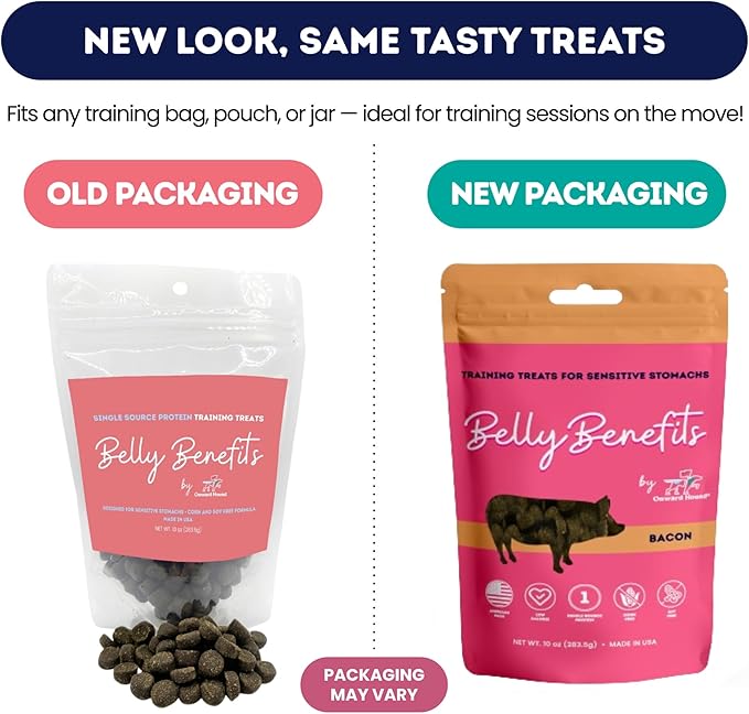 Training Treats for Dogs - Soft Bacon - Low Calorie Dog Training Treats for Sensitive Stomachs with Single Source Premium Protein, Corn Free, &amp; Soy Free Formula - 10 oz