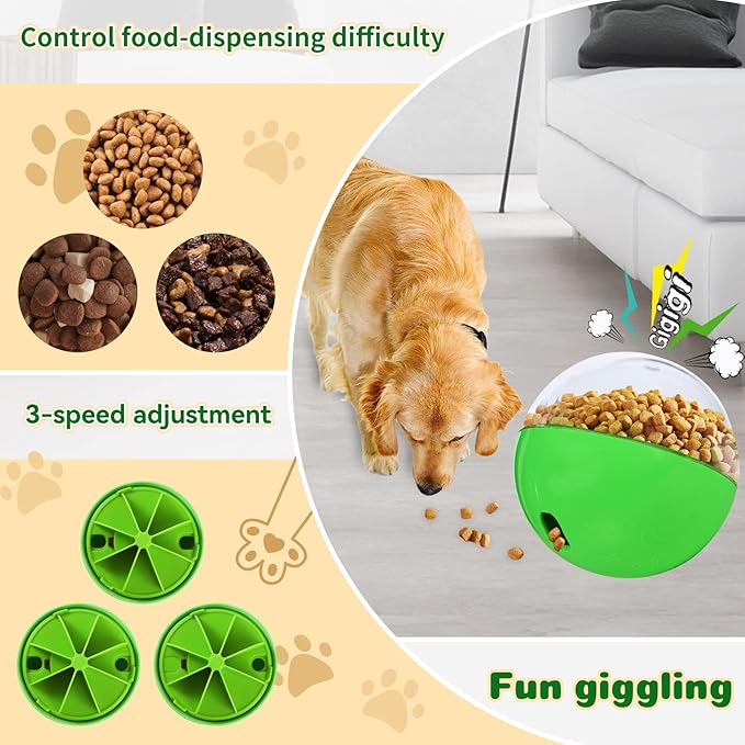 Treat Dispensing Dog Toys - Interactive Puzzle &amp; Slow Feeder Ball for Small, Medium &amp; Large Dogs