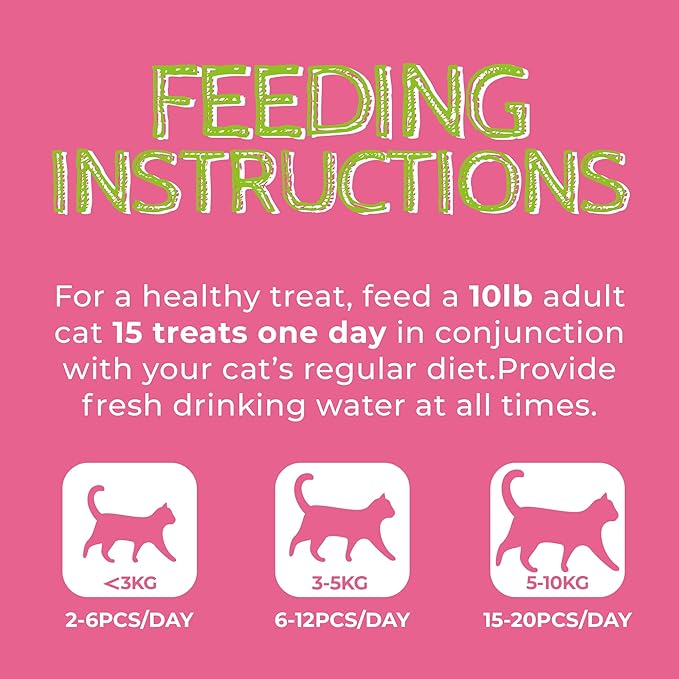 Just Try 13.4 OZ Urinary Tract Cat Treats for Indoor Cats Health Supplement Cranberry &amp; D-Mannose for Kidney Bladder UT Support Salmon Flavor Crunchy Chews Cat Loves