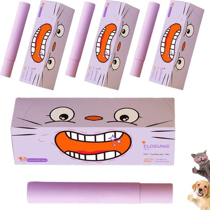 Pet Toothbrush Pen &amp; Oral Repair Gel for Dogs &amp; Cats – Teeth Cleaning Pen, Natural Plant Substance Tartar Remover for Repairing Pets&
