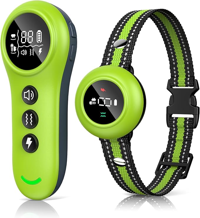 XDX 2-in-1 Dog Shock Collar &amp; Bark Collar – 3300FT Dog Training Collar with Remote, Automatic Anti-Barking, 5 Adjustable Sensitivity Levels, IP67 Waterproof E-Collar for Small Medium Large Dogs