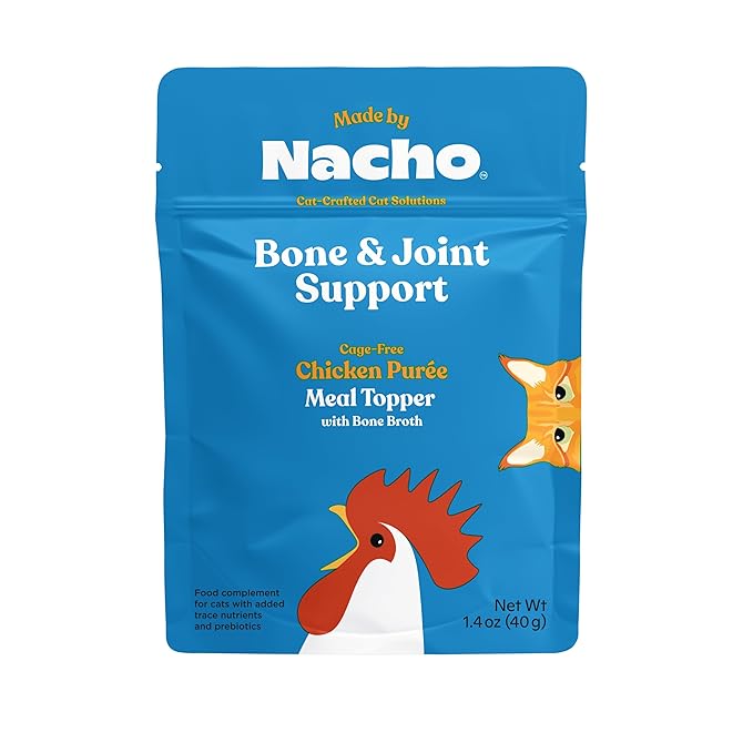 Made by Nacho Bone &amp; Joint Support Cage-Free Chicken Puree Meal Topper with Bone Broth (36 Count)