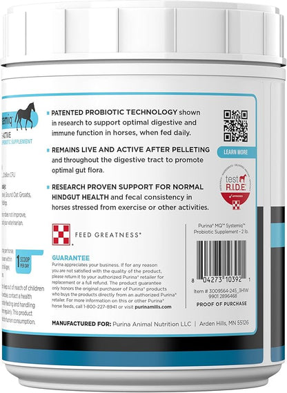 Purina® Systemiq™ Probiotic Horse Supplement | 2 Pounds (2 LB)