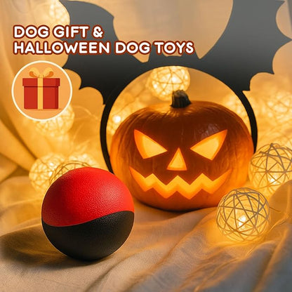 Interactive Squeaky Dog Toys Balls – Durable Rubber Dog Toy for Aggressive Chewers,High Bounce Dog Ball &amp; Floating Fetch Ball,Indestructible Chew Toy for Medium &amp; Large Dogs