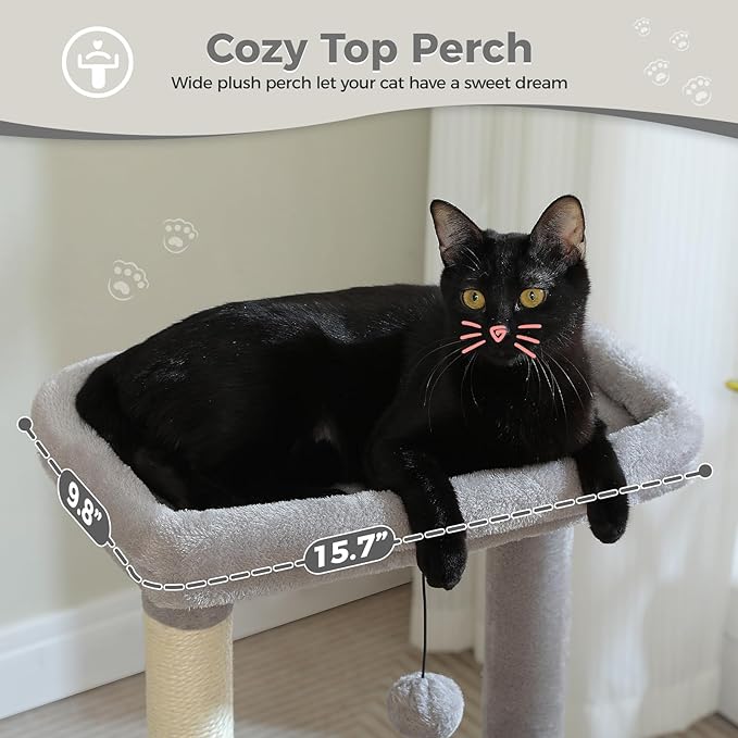 PEQULTI 4-in-1 Cat Tree, 33&
