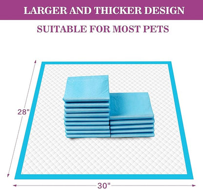 IMMCUTE Large Dog Pee Pads 28"x30"-50 Count | Large Puppy Pee Training Pads Super Absorbent &amp; Leak-Proof | Disposable Pet Piddle and Potty Pads for Puppies | Dogs | Doggie