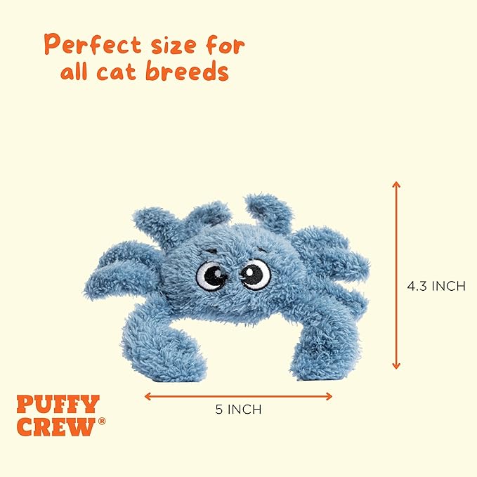 Interactive Catnip Cat Plush Toy, Ocean Theme, 5&