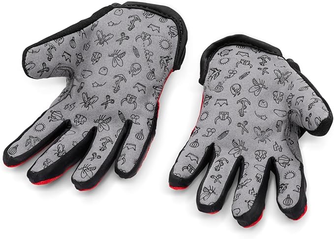 woom TENS Bike Gloves, Child’s &amp; Youth Bicycle Full Finger Protection with Grip for Road Cycling &amp; Mountain Biking (Boys &amp; Girls)