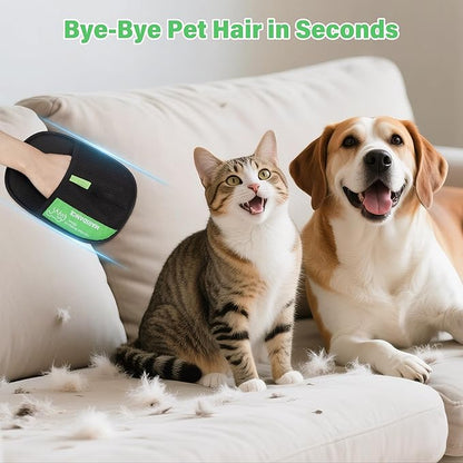 Pet-Hair-Removal-Glove Reusable Electrostatic-Gloves-Pet-Hair-Remover for Furniture, Couch, Carpet,Car Seat Pet-Hair-Remover-Tool for Dogs &amp; Cats Hair Remover Mitt Pet-Double-Sided-Grooming-Glove 1Pcs