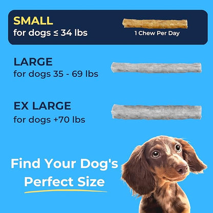 Tartar Shield Soft Rawhide Chews | Safe Dental Treats for Small Dogs | Vet VOHC Approved | Daily Bone Cleans Teeth &amp; Gums Fresh Breath Oral Health Support | USA Made | (Small Dogs / 12 Count)