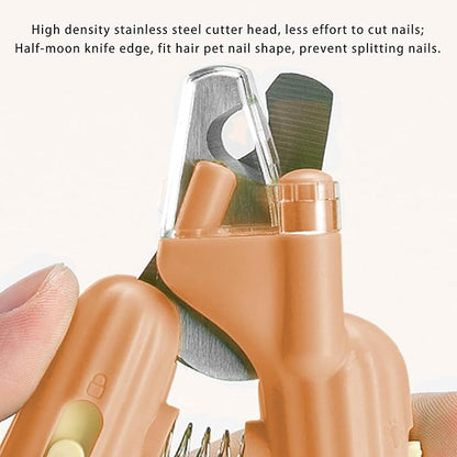 Cactus Shaped Cat Nail Clippers - Durable, Ergonomic Pet Grooming Tool for Cats &amp; Kittens - Safe, Sharp, and Comfortable Claw Trimmer(Orange)