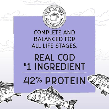 Blackwood Bounty Dry Cat Food, Cod &amp; Carp Recipe for All Life Stages, 10 Pound Bag, High Protein, Grain Free