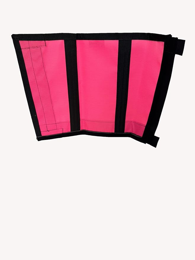 Warrior Fly Boots for Horses - Breathable Mesh Horse Boots for Fly Protection &amp; Leg Comfort - Set of 4 (Goliath Warrior, Neon Pink)