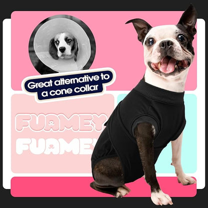 FUAMEY Dog Recovery Suit Male,Dogs Surgery Neuter Suits Puppy Spay Shirts for Female Protect Dog&