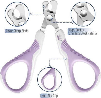 Mr. Pen Cat Nail Trimmer - Purple, Cat &amp; Kitten Nail Clippers, Pet Claw Trimmer