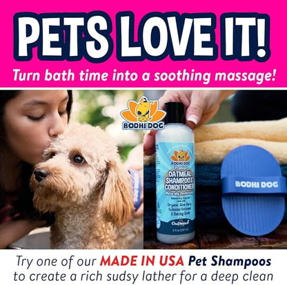 Bodhi Dog Shampoo Brush - Pet Grooming &amp; Bath Supplies for Cats and Dog Bath Brush for Long &amp; Short Hair - Premium Scrubber for Shower, Bathing &amp; Massage - (One Pack, Pink)