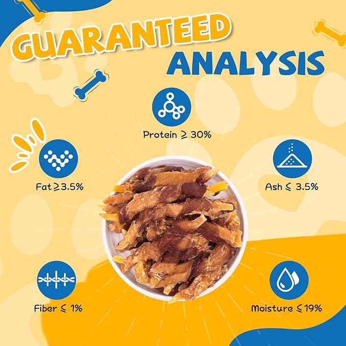gazeupon Dog Treats，Chicken&amp;Duck Wrapped Sweet Potato，Healthy Training Snacks for Dogs, Rawhide Free,14.1 oz