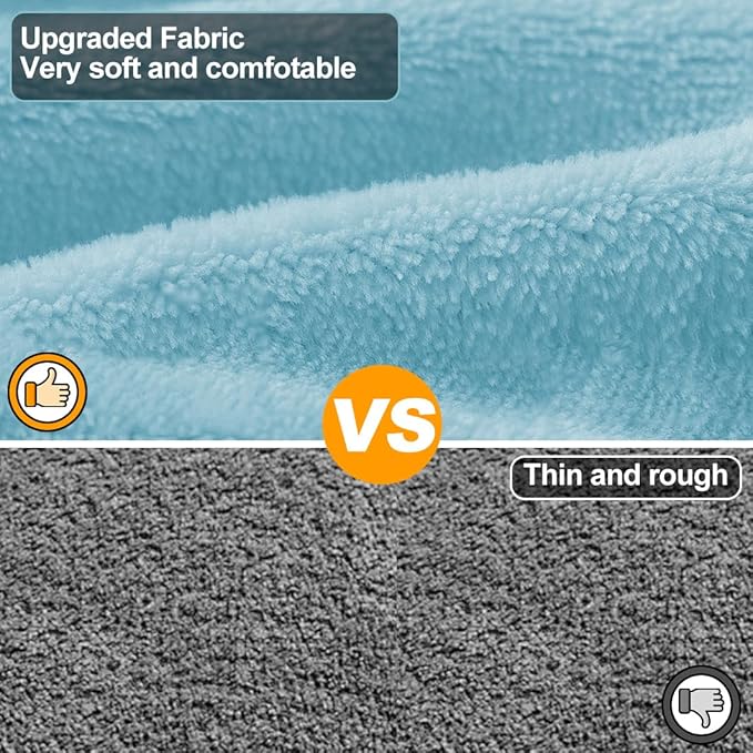 Giant Dog Bath Bubble, Quick Drying Super Absorbent Used for After Bathing, Warm Dog Towels, Adjustable Hoodies and Belts for Pet Dogs Bath Clothes Products (Blue, 6XL)
