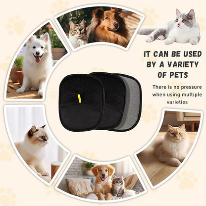 Pet Hair Removal Glove for Cats &amp; Dogs, Electrostatic Pet Hair Removal Gloves, Reusable Hair Remover, Upgrade Efficient Grooming Gloves for Pet Hair for Clothing/Couch/Furniture/Carpet/Car Seat(2pcs)