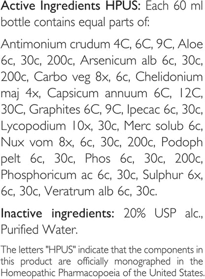 Digestive Care for Dogs, Natural Constipation Relief for Dogs and Puppies &amp; Support for Diarrhea, Bloating, Bad Breath, Vomiting, Lack of Appetite, 60 Milliliters